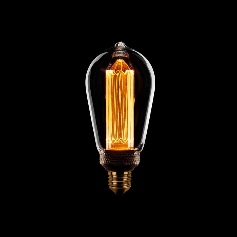 Concreet Woud Onvervangbaar Edison LED Kooldraadlamp | 3-stappen dimbaar
