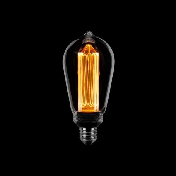 ETH Kooldraad Edison Led Lamp - Rookglas