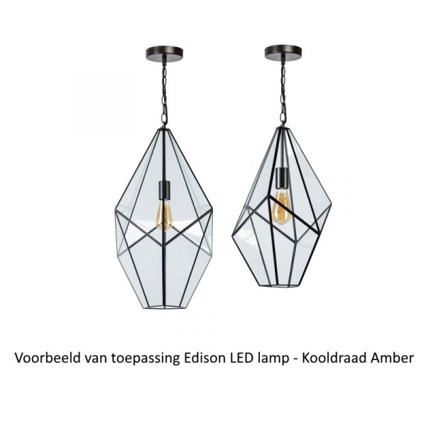 Edison LED lamp | Voorbeeld - toegepast in hanglamp