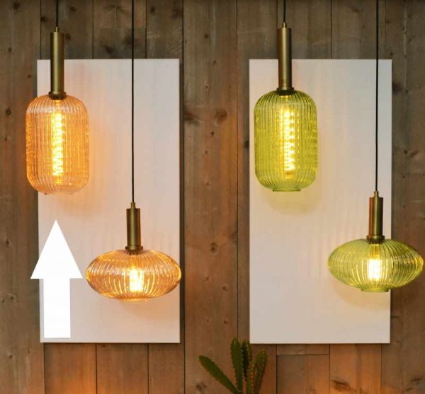 Hanglampen met kap van glas - Retro & Vintage