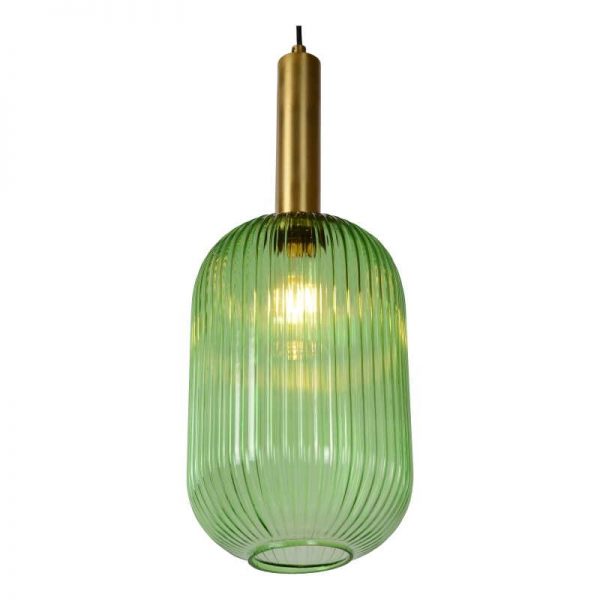 Lampenkap Glas Groen Retro - Danique Hanglamp