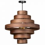 Grote houten hanglamp - Luxa
