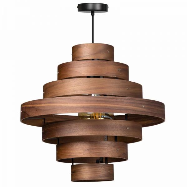 Grote houten hanglamp - Luxa
