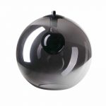 Hanglamp met glazen rookglas bollen - Peter
