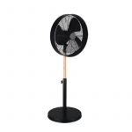 Staande ventilator Viking - Hout met zwart industrieel metaal