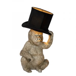 Tafellamp Goud Aap - met hoed (Monkey Hat)