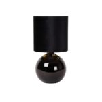 Esther_tafellamp_zwart_kap_lampenvoet__lampencompleet