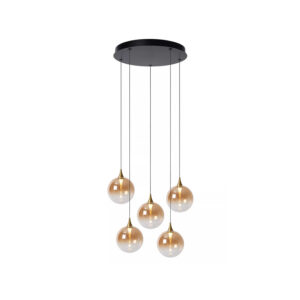 gisela-5-lichts-hanglamp-lucide-lampencompleet-amber-