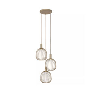 esterel-hanglamp-3L-rond-taupe-lampencompleet